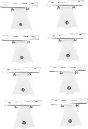 TOPPERFUN 8pcs Shutter Pulley Curtain Cord Lock Curtain Track Glider Curtain Accessories Window Blinds Lock Curtain Accessory Curtain Stainless Cord Lock Roman Blinds Lock Sliding Wheel