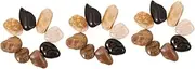 BESPORTBLE 3 Sets Aquarium Decorative Stones Garden Landscape Pebbles Large Rocks for Plant Stand Polished Decor 500g Pack