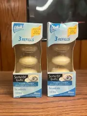 2007 Glade Scented Oil Candles 3 Oil Candle Refills Clean Linen Scent - 2 Packs