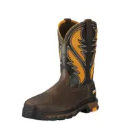 Ariat 10023042 Men Comp toe Intrepid Ventek Bruin Brown/ Sassy Orange 7 Men's