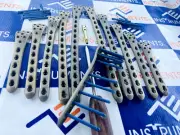 Distal Femur Locking 5,7,,9 11 & 13 H L& R Plate & screw 102 pc Titanium grade 5