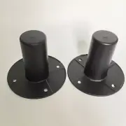 2 Pcs DJ/PA Metal Tripod Speaker Stand Mounting Internal Adapters 107mm x 80mm