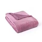 Jason Super Soft Melange Blanket (Plum) - Double/Queen