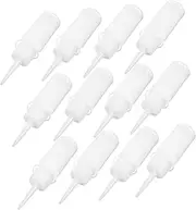 Beavorty 12pcs Hair Dye Bottle Spray Bottle Syrup Bottle Emptying Kit Spouts Pump Shampoo Bottle Water Bottle Drink Oiling Pour Leak Squeeze Bottles Hair Oils Oil Applicator Pe