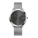 【For You】當天寄出 I Calvin Klein - 銀色系灰黑面米蘭帶錶帶 手錶 40mm K3M21123