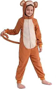 Sincere Party Cat Onesie,Monkey Onesie,Cow Onesie Unisex Kids Fleece Animal Onesie Costumes