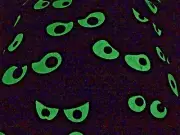 Halloween Glow in the Dark Eye Balls Throw Pillow Holiday Home Bedding Decor NEW
