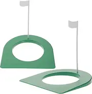 GANAZONO 2pcs Putting Cup with Portable Practice Trainer Aid for Golf Training Lightweight Durable Design for Golf Enthusiasts and for Any Occasion Random Color