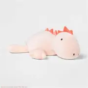 Dinosaur Weighted Plush Throw Pillow Pink - Pillowfort™