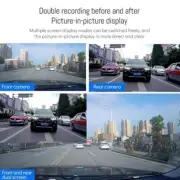 Car Dashboard Camera 2/3 Lens Wide Reverse Recording Support Night Video Car DVR