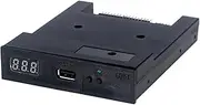 Gotek SFR1M44-U100 Floppy Drive, Floppy Drive Emulator, USB Floppy Drive, 3.5 inches, 1.44 MB USB SSD Floppy Emulator, Black