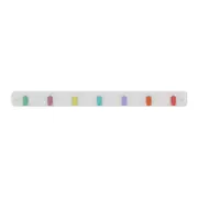 MODE 7 Pastel Hooks On White Board Key Rack