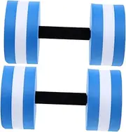 Mipcase 2pcs Eva Foam Water Dumbbells for Pool Exercise Floating Weights for Water Aerobics Fitness Workouts Versatile Aquatic Dumbbells for Men and Women Easy to Transport Innovative