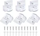Jiozermi 30 Pcs Glass Window Retainer Clips Kit, Transparent Mirror Fixing Cl...