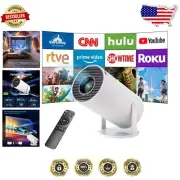 Compact 4K Mini Projector - Auto Keystone & Built-in Speaker for Home Theatre