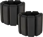 Holyfire Adjustable Ankle Weights, Wrist & Ankle Weights for Home Gym, Use for Yoga, Dance, Pilates, Aerobics and Walking, pack of 2, 2Lbs, Black