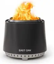 EAST OAK 17'' Smokeless Fire Pit for Outdoor Patio, 304 Stainless Steel