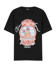 Versace Pattern-Printed Crewneck T-Shirt S,L,M black