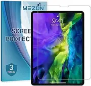 MEZON [3 Pack] Anti-Glare Matte Film Screen Protector for Apple iPad Pro 11” (2022 M2, 2021 M1, 2020, 2019) – Face ID Compatible, Case and Pencil Friendly (iPad Pro 11", Matte)