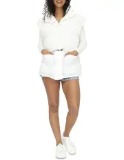 [Belle & Bloom] Landslide Zip-Off Puffer Vest in Cream
