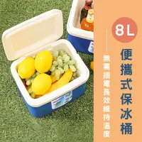 在飛比找momo購物網優惠-【路比達】8L便攜式保溫保冰桶(保溫箱、保冷箱、戶外露營)