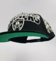 ⭐BRAND NEW⭐ Oakland Raiders BEASTMODE Vintage Snapback Hat Custom Lynch Patches