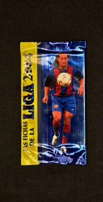Las Fichas De La Liga 2004 Sealed Pack 4 Cards Each Ronaldinho Beckham Ronaldo