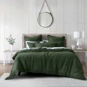 Bianca Sussex Quilt Cover Set Green