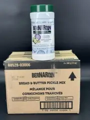 CASE Lot of 6 Bernardin Bread & Butter Pickle Mix Flex Batch 340 g 12 oz BB 2025