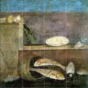 Art Mural Ceramic Pompeii Ancient Backsplash Bath Tile #239