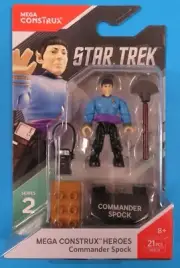 2017 Mega Construx Heroes Series 2 Star Trek - Commander Spock Captain Kirk
