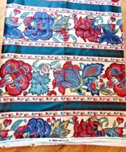 Waverly Henry Ford Greenfield Vlg Jacobean Upholstery Remnant Fabric 1.75 y New
