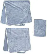 Amosfun 3 Pack Spa Towels Beauty Salon Set Pillow Hair Headcloth Absorbent Coral Towels Soft