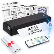 Portable Thermal-Printer Wireless for Travel - Inkless Bluetooth Printer Supp...