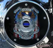 HARLEY DAVIDSON NARROW PROFILE DERBY COVER 2016+ TOURING FALLEN OFFICERS