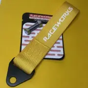 Yellow 250 mm tow recovery strap CAMS race compliant Raceworks VPR-021YL