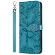 For Huawei P Smart 2020 Embossed Tree PU Leather Case Card Slot Flip Stand Wallet Cover Mobile Bag