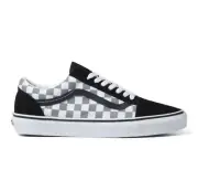Vans Old Skool Cosmic Checkerboard Reflective Black Grey Sneakers VNOA5JMIB9J