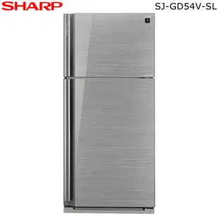 SHARP 夏普 SJ-GD54V-SL 冰箱 541L 變頻雙門電冰箱 自動除菌離子+奈米銀脫臭觸媒