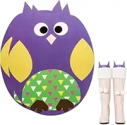 [Generic] Boot Shaper Inserts, High Boot Shaper, 2 x Boot Stuffers for Large Hiking Shoes, Reusable Cartoon Boot Inserts to Keep Shape High Shoes, Trees, purple owl, Siehe Beschreibung