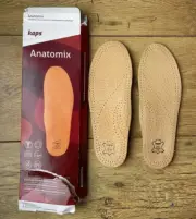 Kaps Anatomix Orthotic Leather Insoles for Fallen Longitudinal Arch UK 2-3 EU 35