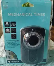 Eco Plugs Mechanical Outdoor Remote Timer TM016A 2 Outlets Remote to100ft