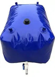 Portable 105 Gallon/400L Water Tank Collapsible Storage Container Bag W/ Valve