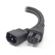 Alogic 0.5m IEC C14 to IEC C15 High Temperature (M/F)