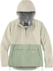 Carhartt Packable , textile jacket women , color: Light Grey/Light Green , size: XS