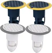 360° Fast Drainage Floor Drain Core Set 4pcs Bathtub/tub Sink Stopper Odor-Proof Drain Strainer Easy Install Abs