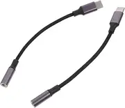 AUTSUPPL 2Pcs USB C to Audio Adapters Durable Type C Headphone Jack Converter for Seamless Audio Experience The Go Compatible with Smartphones
