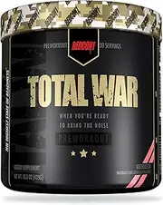 Redcon1 Total War - Pre Workout, 30 Servings, Boost Energy, Increase Endurance and Focus, Beta-Alanine, Caffeine (Watermelon)