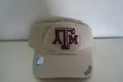 TEXAS A&M AGGIES STRAPBACK DEADSTOCK HAT CAP VINTAGE C1