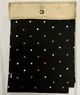 Witch Crafters Halloween 72" x 14" Black Polka Dotted Table Runner